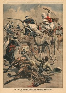 Franske tropper i Sahara, illustrasjon fra 